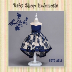 Dress Anak Art Flower Navy  large