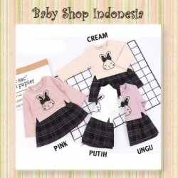 Dress Anak Lengan Panjang Tunik Rabbit  large