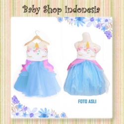 Dress Unicorn Blue Purple  large