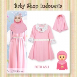 Gamis Anak Elegant Softpink  large