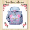 Jaket Anak Hoodie Grey Butterfly  medium