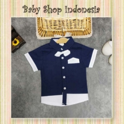 Kemeja Bayi Navy Blue  large