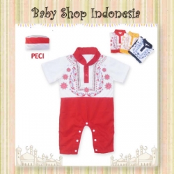 LJ167 Jumper Koko Motif Warna merah  large