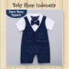 LJ173 Jumpsuit Tuksedo Bayi Murah Baju Pesta Bayi Laki laki Romper Pesta Bayi Cowok Import Dark Navy Square  medium