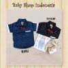 LK164 Kemeja Bayi Lengan Pendek Polkadot  medium