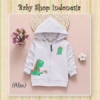 LK172 Jaket Anak Import Murah Jaket Hoodie Anak Dino Abu  medium