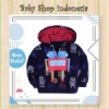 LK175 Jaket Bayi Import Jaket Anak Import Murah Jaket Hoodie Anak Navy Robot  medium
