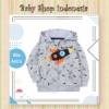 LK177 Jaket Bayi Import Jaket Anak Import Murah Jaket Hoodie Anak Abu Astro  medium