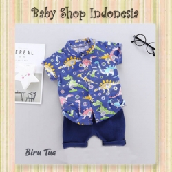 LU611 setelan dino robot Biru Tua  large