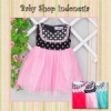 PD360 Dress Pesta Tutu Polkadot Fuschia 105  medium