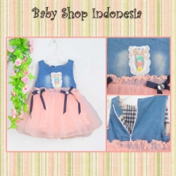 PD409 Dress Tutu Denim Diamond Bow 100 Salem copy  large