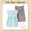 PD586 Dress Bayi Import Branded Baju Bayi Perempuan Rok Bayi Perempuan Blue Flower  medium