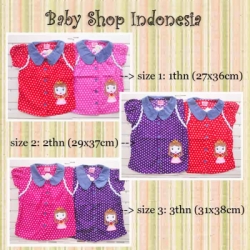 PK109 Kemeja Katun Polkadot Princess 63  large