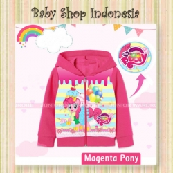 PK184 Jaket Anak Perempuan Import Jaket Anak Led Magenta Pony  large