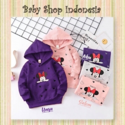 PK192 Sweater Hoodie Anak Impor Kaos Anak Lengan Panjang Hoodie Minni Friend  large