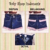 PS044 Celana Pendek Softjeans Lipat Salur 82  medium