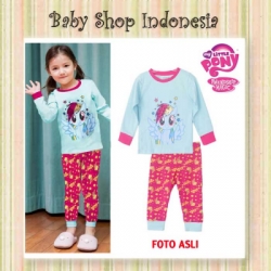 PU483 Piyama Anak Pony Rainbow Dash Blue  large