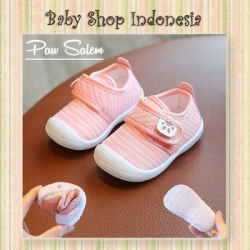 S1001 Sepatu Anak Cowok Sepatu Anak Grey Import Sepatu Anak Bunyi Citcit Paw Pink  large