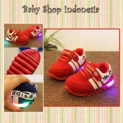 S728 Sepatu LED Adadis Sneakers 125 merah  large