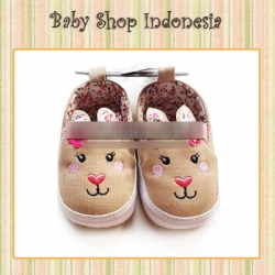 S751 Sepatu Prewalker Slip On Brown Bunny Face 65 copy  large