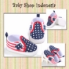 S754 sepatu bayi star stripe 70  medium
