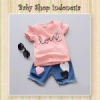Setelan Baju Love Salem  medium