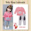 Setelan Baju Red Bunny  medium