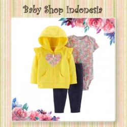 Setelan Jumpsuit Jaket Yellow Heart  large