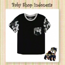 Tshirt Oshkosh Anak Hitam Army  large