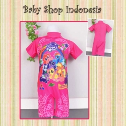 W028 Swimsuit Diving Little Pony8206; Magenta  85  large