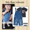 baju anak import celana overall anak celana softjeans anak celana pendek anak setelan anak import baju anak branded lnice overall celana anak dark blue jeans  medium
