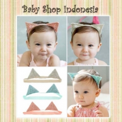 bandana bayi headband baby bandana bayi murah bandana bayi lucu cat ears  large