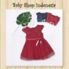 dress bayi tulip merah  medium