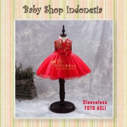 dress imlek sleeveless  large