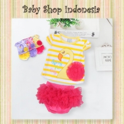 dress tutu kuning  large