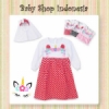 gamis unicorn merah  medium