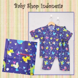 piyama anak katun mickey LU315 82  large