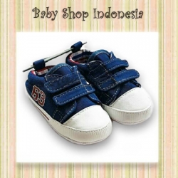 sepatu navy denim  large