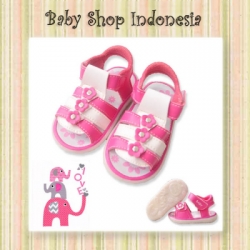 sepatu sandal three flowers  large