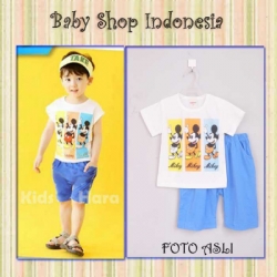 setelan baju anak hara kids mickey lu313 65  large