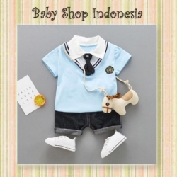 setelan dasi biru  large