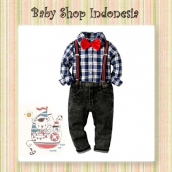 setelan suspender kotak birdong  large